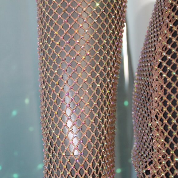 Free People Filter Finish Rhinestone Top Blush Sand Small NWT - Picture 7 of 8